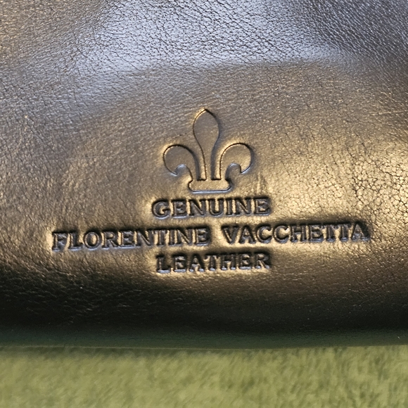 Dooney & Bourke Florentine Black Leather Bag with Unique Shoulder Strap - Picture 11 of 16
